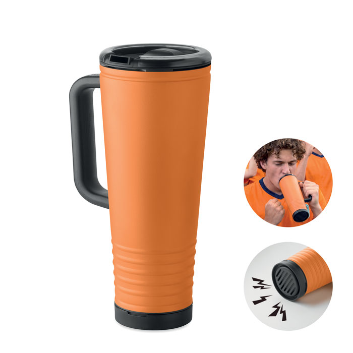 HOWLER CUP - Dubbelwandige beker 700ml. - met logo of onbedrukt bestellen - Oranje