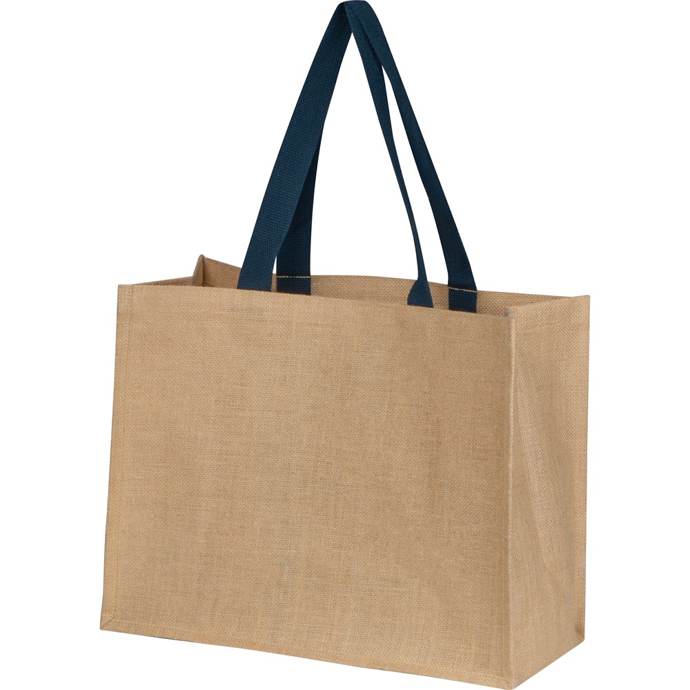 Jute tas met voorvak