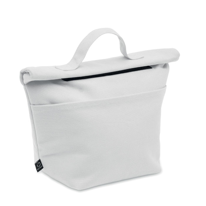 RECOBA COLOUR - Gerecycled katoenen koeltas - voor bedrijven en relatiegeschenken - Wit