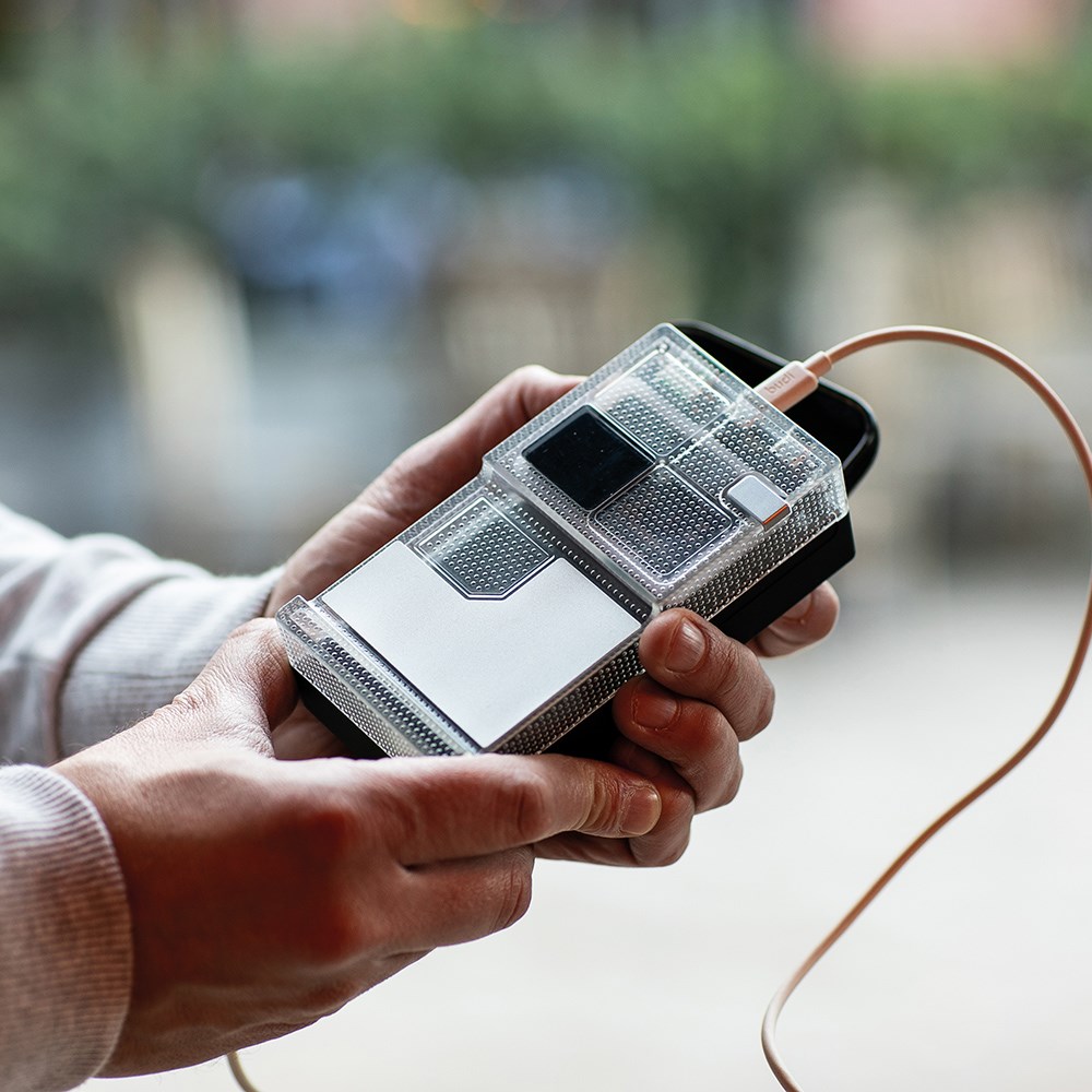 Elexa Powerbank gerecycled ABS 20 000 mAh - Zwart