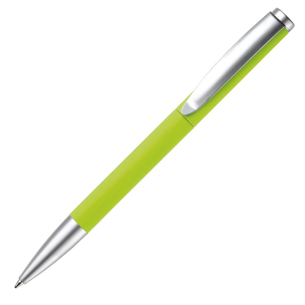 Balpen metaal Modena soft touch - bedrukt of onbedrukt verkrijgbaar - lichtgroen