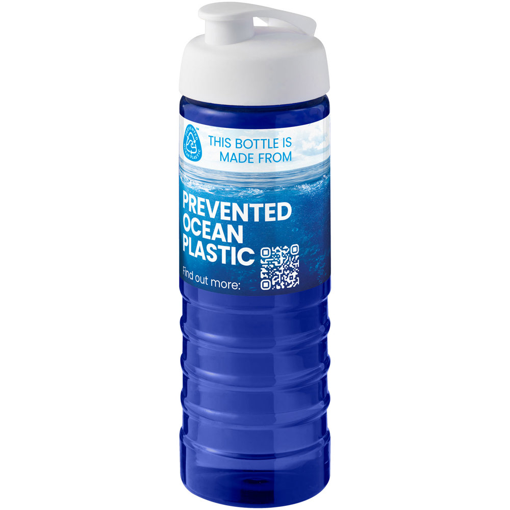 H2O Active® Eco Treble 750 ml drinkfles met klapdeksel