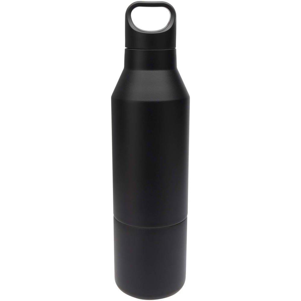Odessy 600 ml RCS gecertificeerde, geïsoleerde fles van gerecycled roestvrijstaal met 300 ml beker