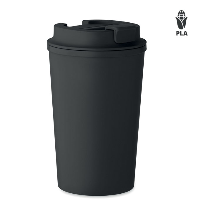 BEIBAKU - PLA dubbelwandige beker 350ml - bedrukt of onbedrukt verkrijgbaar