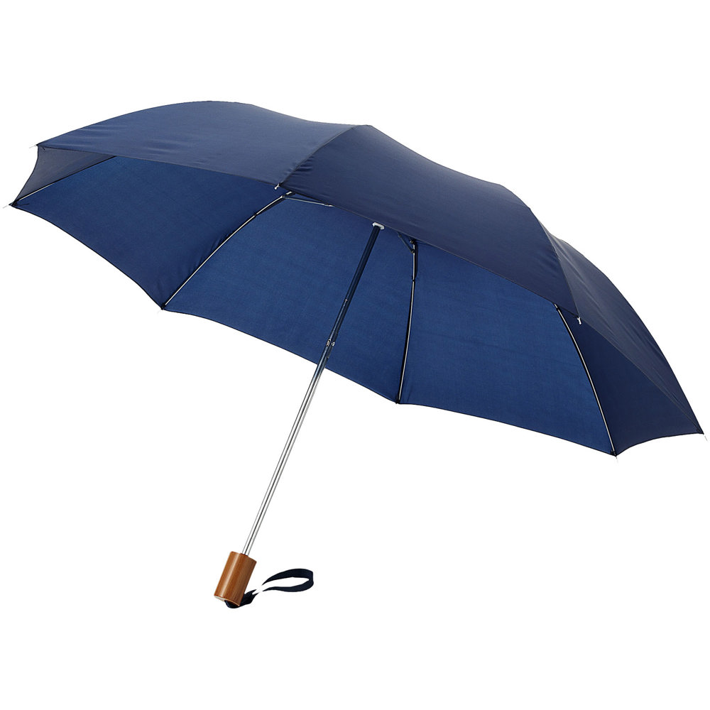 Oho 20'' opvouwbare paraplu - bedrukt of onbedrukt verkrijgbaar - Marineblauw