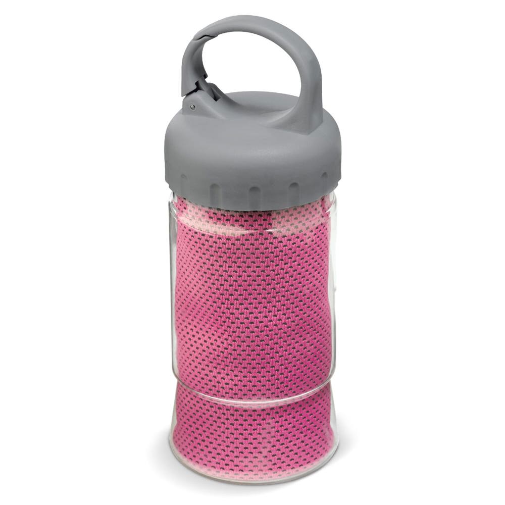Fitness handdoek 32x88cm - voor bedrijven en relatiegeschenken - Donker Roze