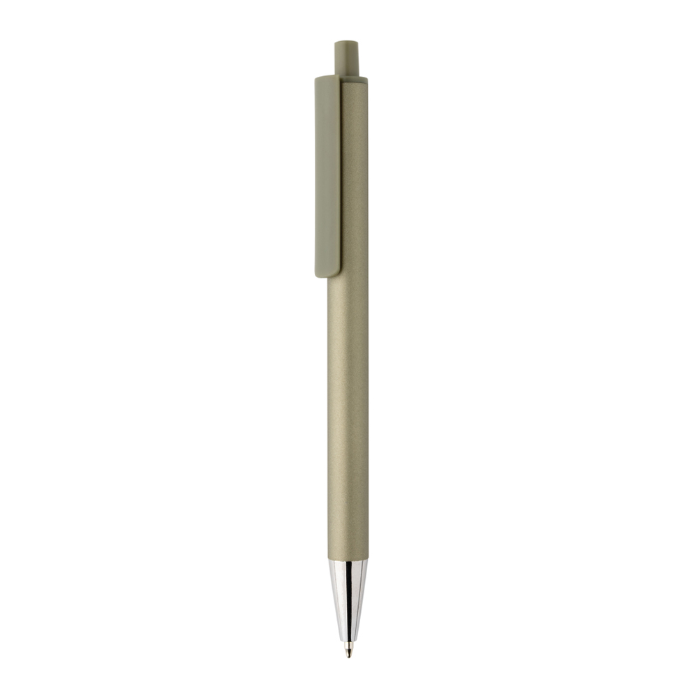 Amisk RCS-gecertificeerde pen van gerecycled aluminium - voor bedrijven en relatiegeschenken - groen (± PMS 8520C)