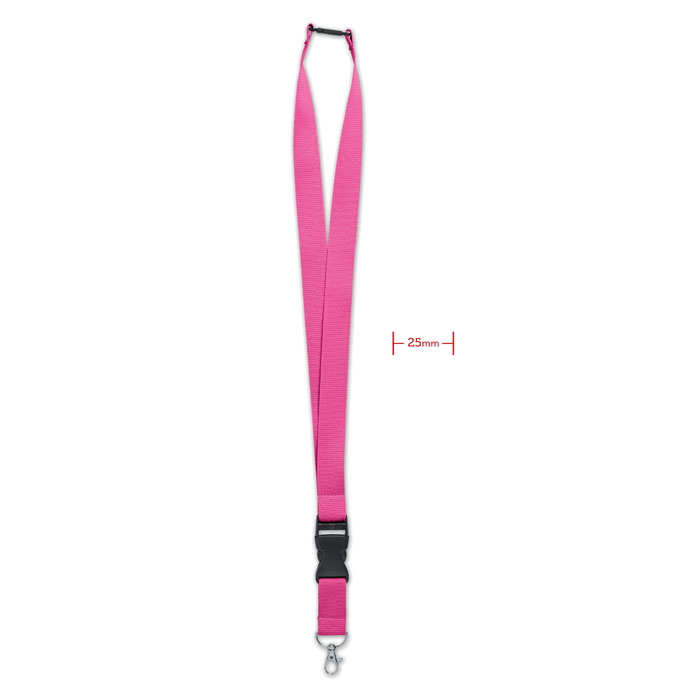 WIDE LANY - Lanyard 25mm - bedrukt of onbedrukt verkrijgbaar - fuchsia