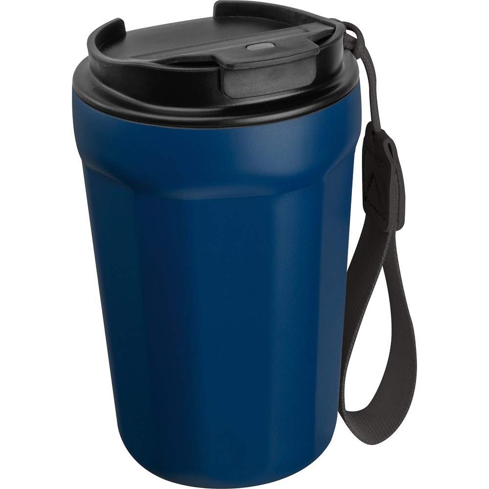 Drinkbeker van rvs, 350 ml - kopen of bedrukken - Donkerblauw