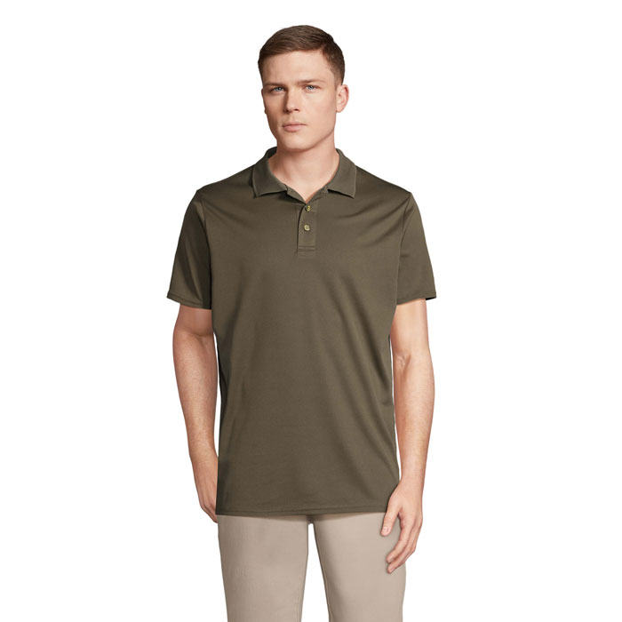PITCHER - PITCHER UNISEX POLO - met logo of onbedrukt bestellen - Army