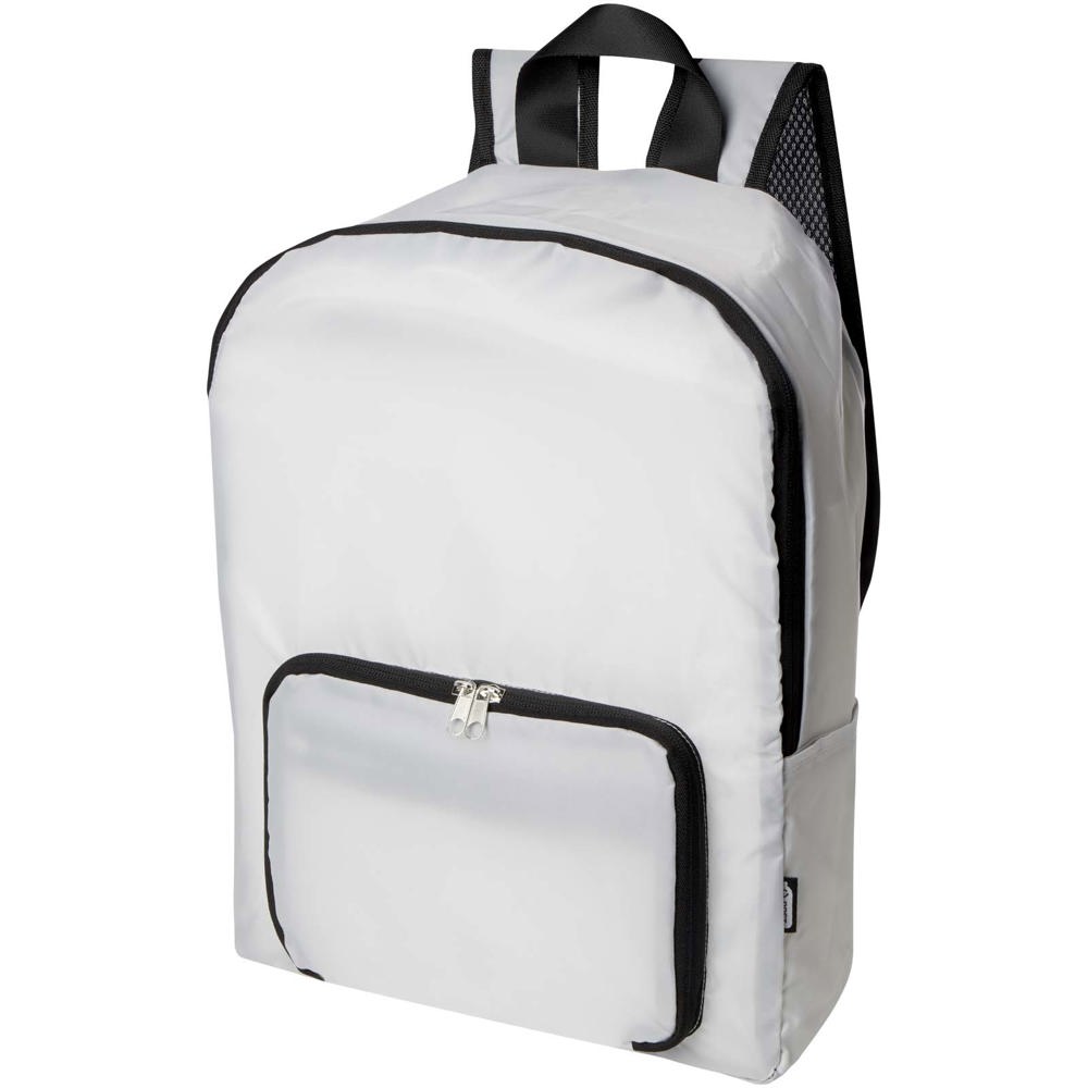 EcoFold RPET opvouwbare rugzak 15 l - kopen of bedrukken - Wit
