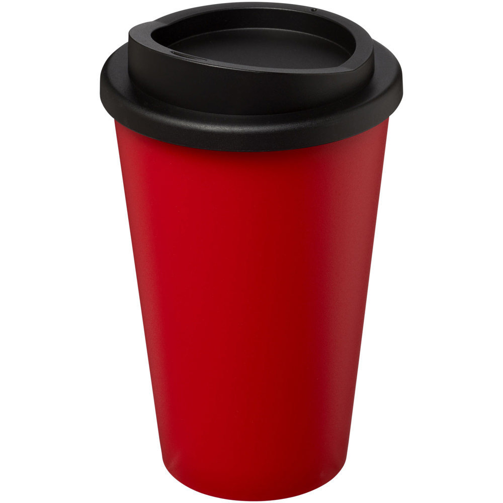 Americano® geïsoleerde beker van 350 ml - kopen of bedrukken - Zwart, Rood