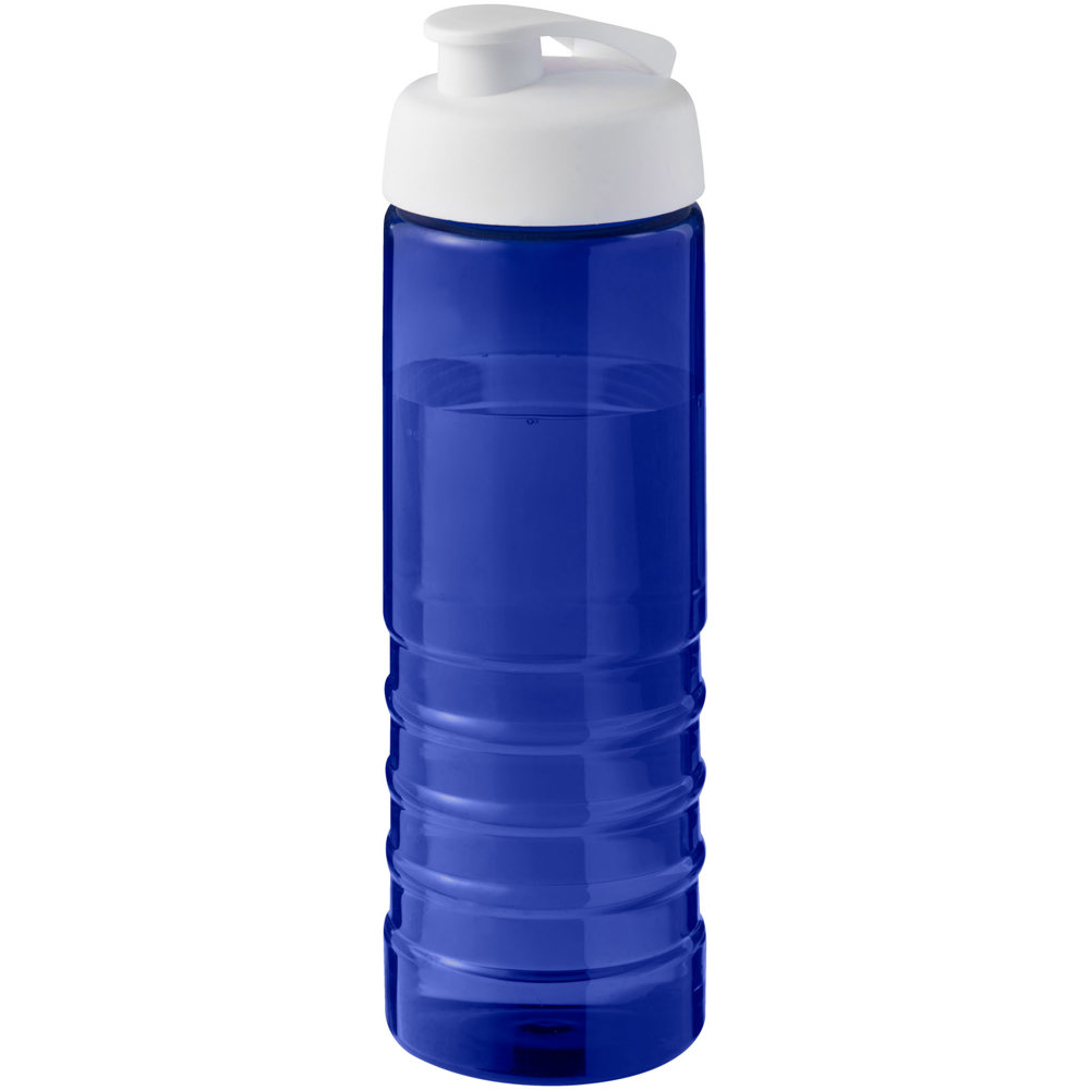 H2O Active® Eco Treble 750 ml drinkfles met klapdeksel - voor bedrijven en relatiegeschenken - Blauw, Wit