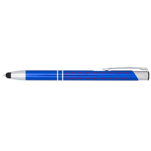 Moneta geanodiseerde aluminium stylus balpen (blauwe inkt)