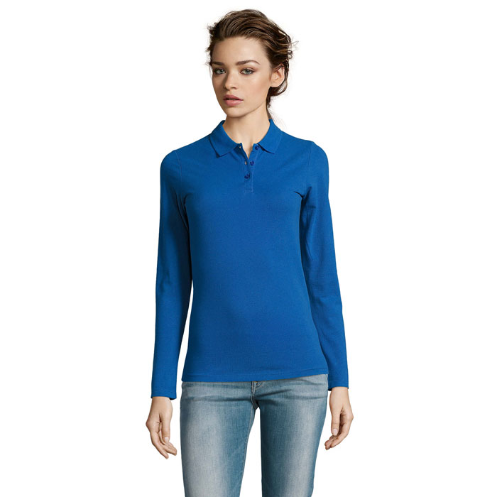 PERFECT LSL WOMEN - PERFECT LSL DAMES POLO 180 - voor bedrijven en relatiegeschenken - Koningsblauw