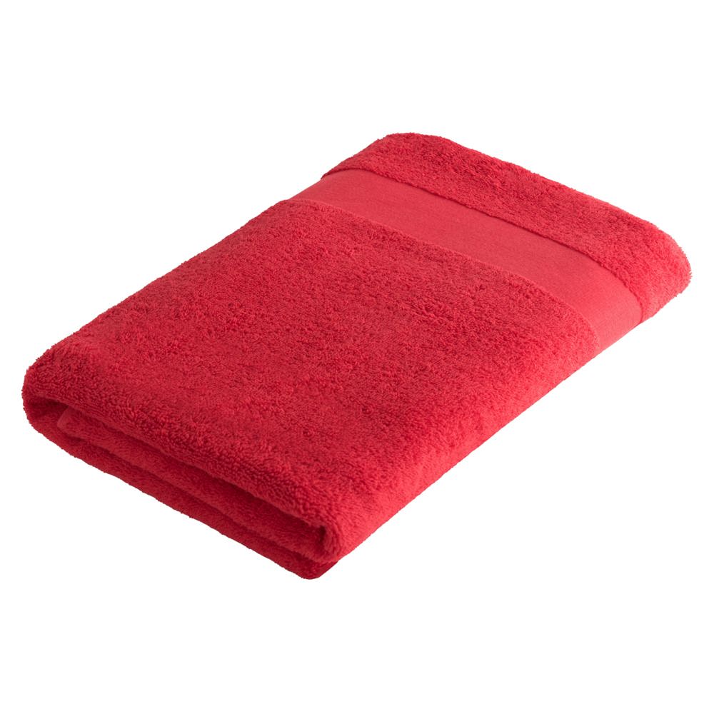 Sophie Muval handdoek 140x70 cm, 450 gr/m² - met logo of onbedrukt bestellen - Rood (PMS 199c) / Rood