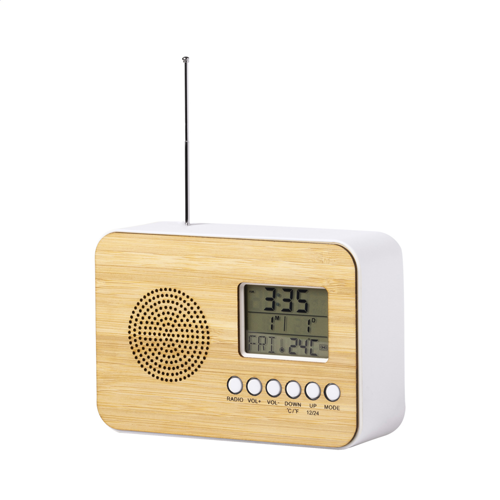 Bordio - radio bureauklok - kopen of bedrukken