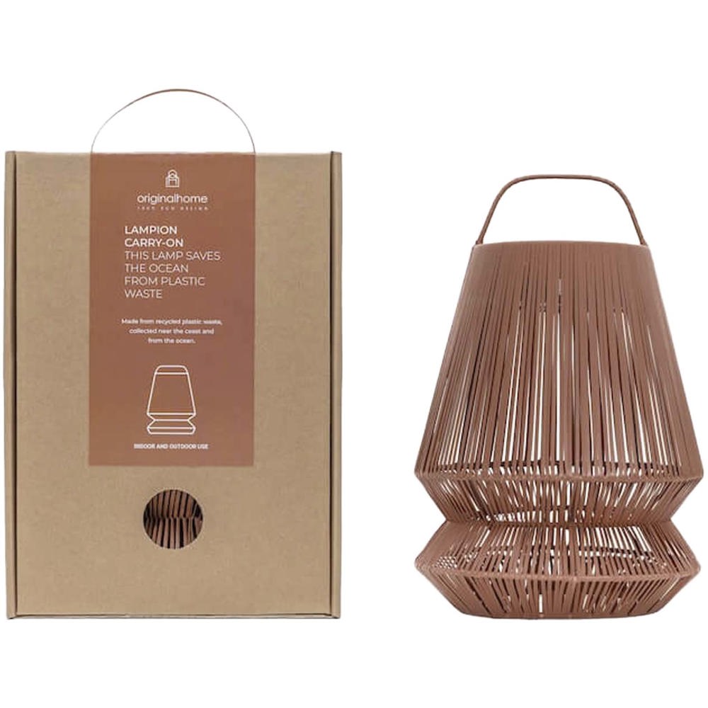 Originalhome Lampion gerecyclede draagbare lampenkap - bedrukt of onbedrukt verkrijgbaar - Baksteenrood