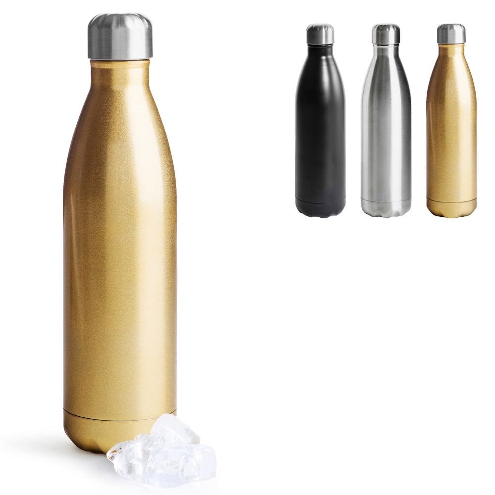 Sagaform Nils stalen fles groot 750ml - bedrukt of onbedrukt verkrijgbaar