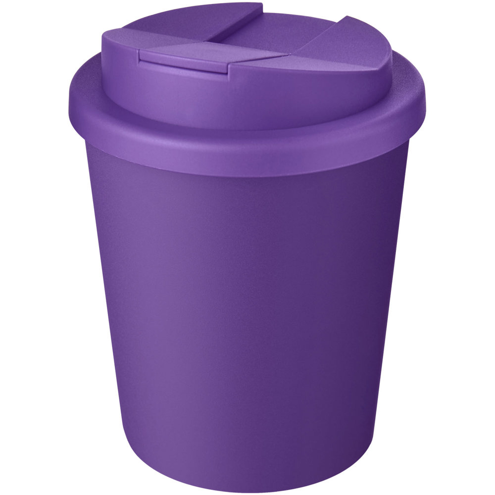 Americano® Espresso Eco 250 ml gerecyclede beker met knoeibestendig deksel - bedrukt of onbedrukt verkrijgbaar - paars