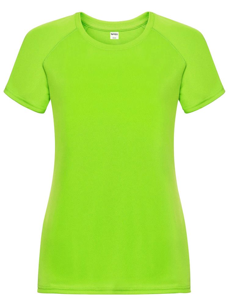 SP Run dames sportshirt, 140 g/m² - kopen of bedrukken - Fluo groen