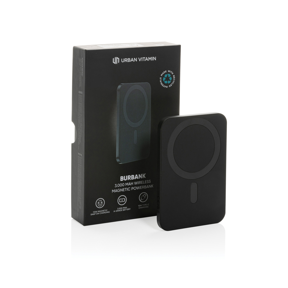 Urban Vitamin Burbank RCS rplastic/alu 3.000 mAh powerbank