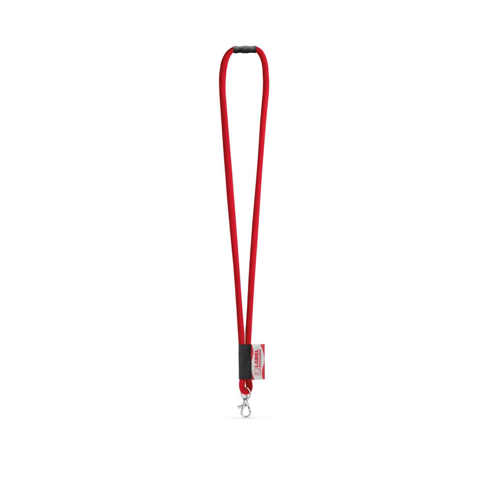 WISBECH. Op maat gemaakte polyamide lanyard - voor bedrijven en relatiegeschenken - 302 - Rood