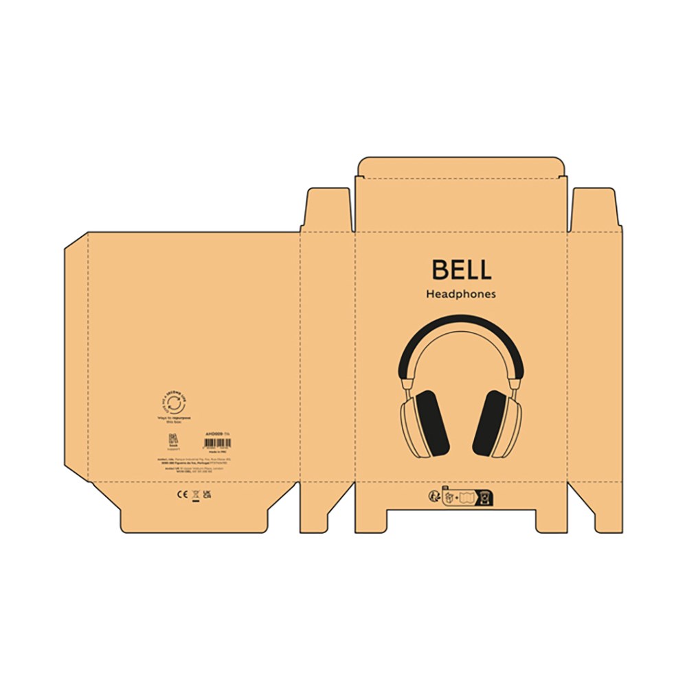 Bell hoofdtelefoon gerecycled ABS 500 mAh - Bourgondië