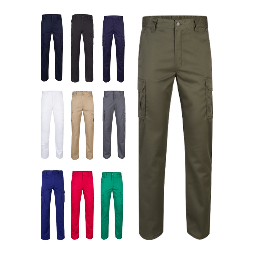VL LUGH. Stretch broek met meerdere zakken (240 g/m²) van katoen (46%), EME (38%) en polyester (16%) - kopen