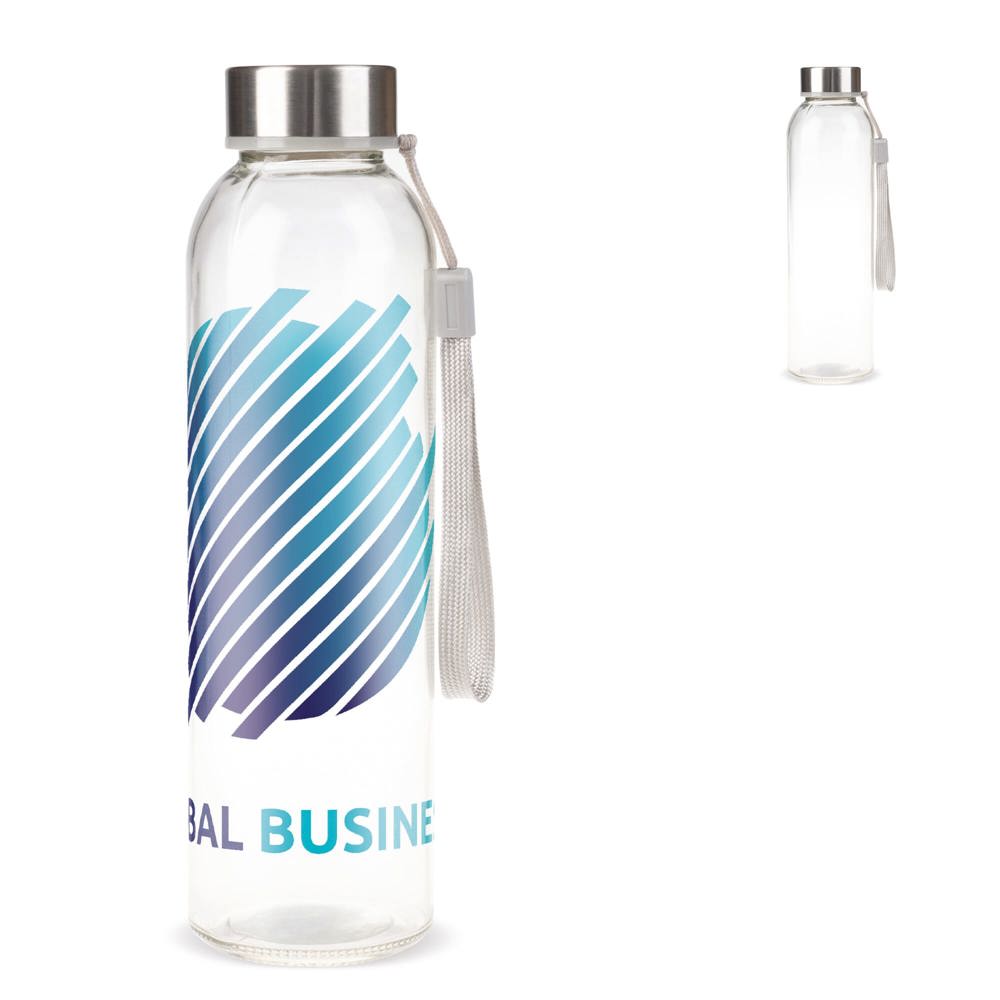 Waterfles glas 500ml - kopen of bedrukken