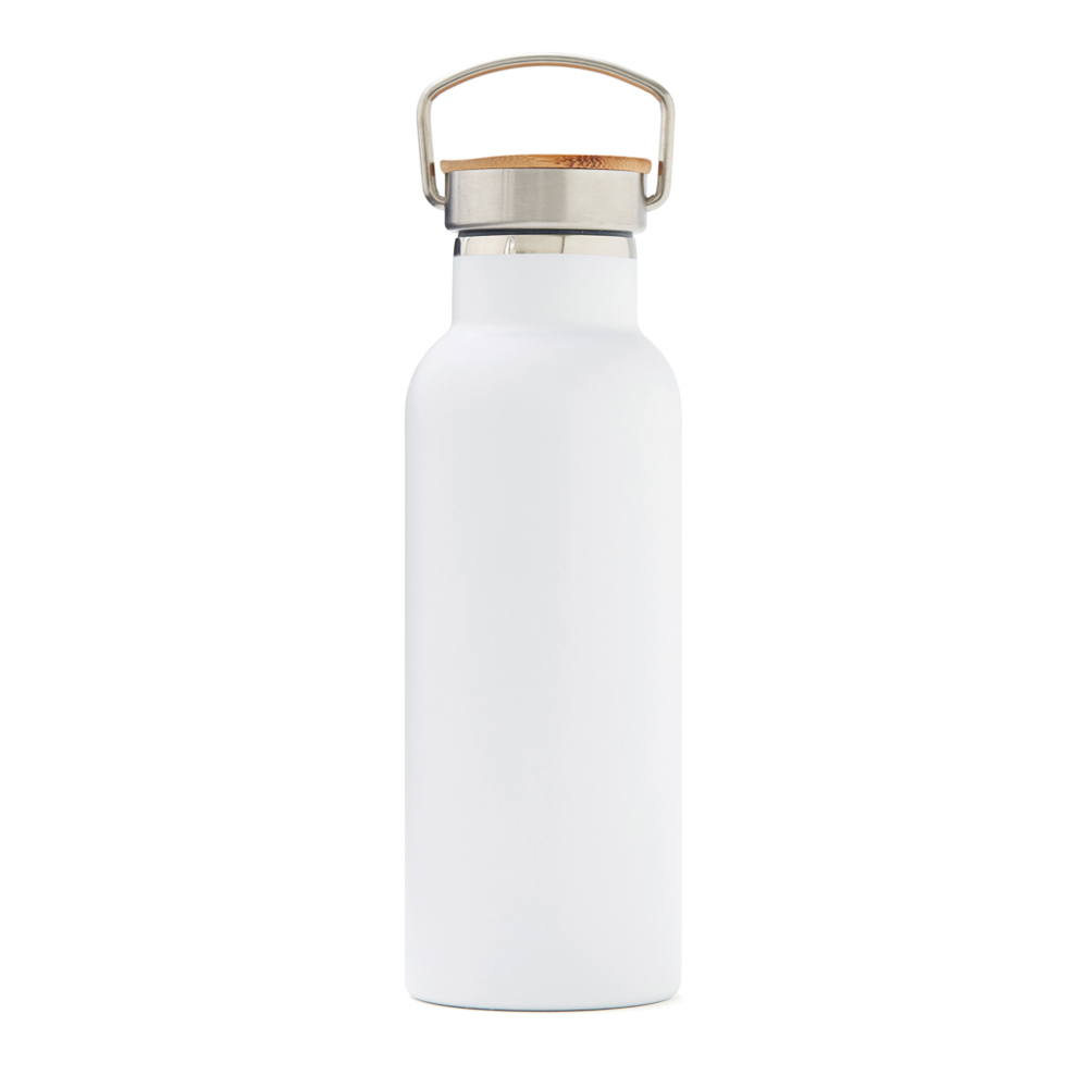 VINGA Miles thermosfles - bedrukt of onbedrukt verkrijgbaar - wit (± PMS White)