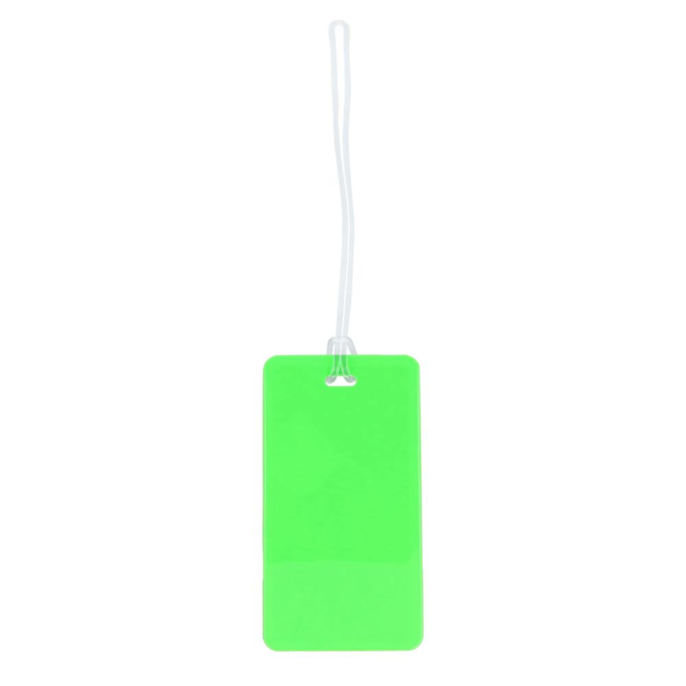 Bagagelabel - bedrukt of onbedrukt verkrijgbaar - lichtgroen