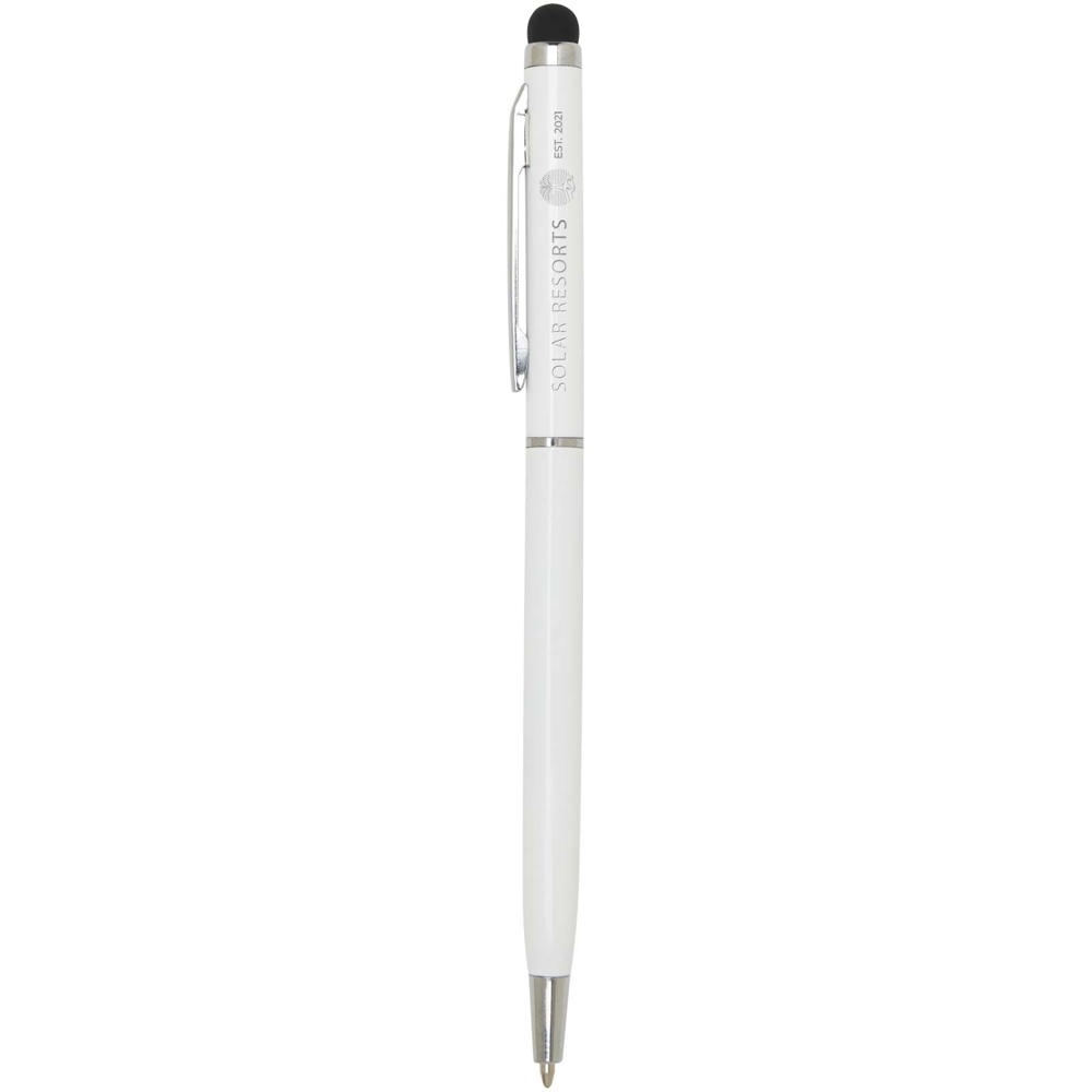 Ore aluminium balpen met stylus (blauwe inkt)