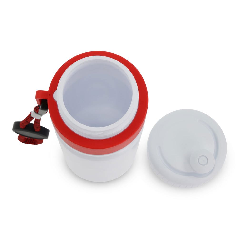 Sportbidon met rand en koord 750ml