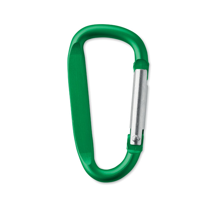 GANCHO - Karabijnhaak van aluminium. - voor bedrijven en relatiegeschenken - Groen
