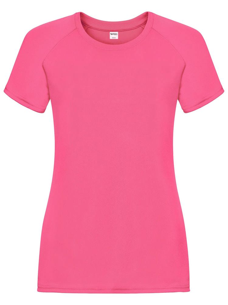 SP Run dames sportshirt, 140 g/m² - kopen of bedrukken - Pink Fluo