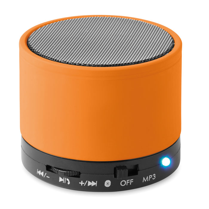 ROUND BASS - Draadloze-luidspreker - voor bedrijven en relatiegeschenken - Oranje
