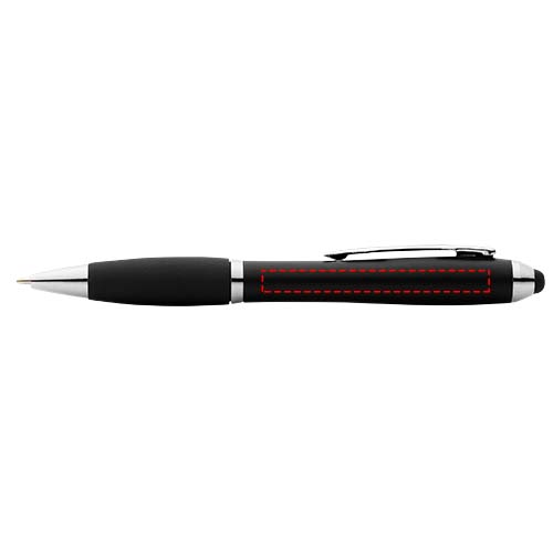 Nash stylus balpen met gekleurde houder en zwarte grip (zwarte inkt)