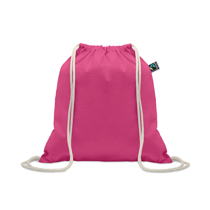 OSOLE DRAW COLOUR - Fairtrade trekkoordtas 180g - kopen of bedrukken - Fuchsia
