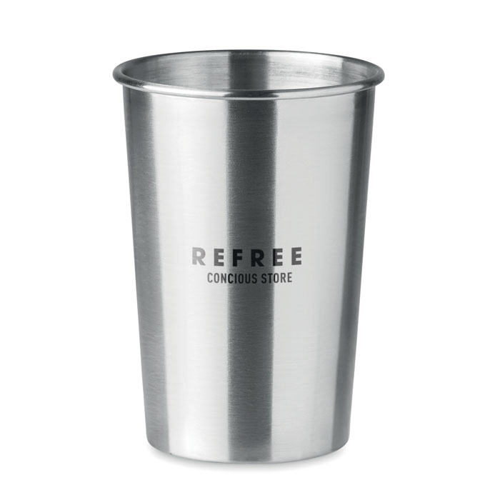 BONGO - RVS beker 350ml - voor bedrijven en relatiegeschenken