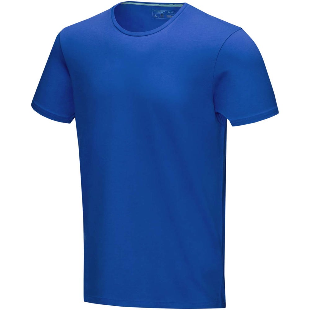 Balfour biologisch heren t-shirt met korte mouwen - bedrukt of onbedrukt verkrijgbaar - blauw