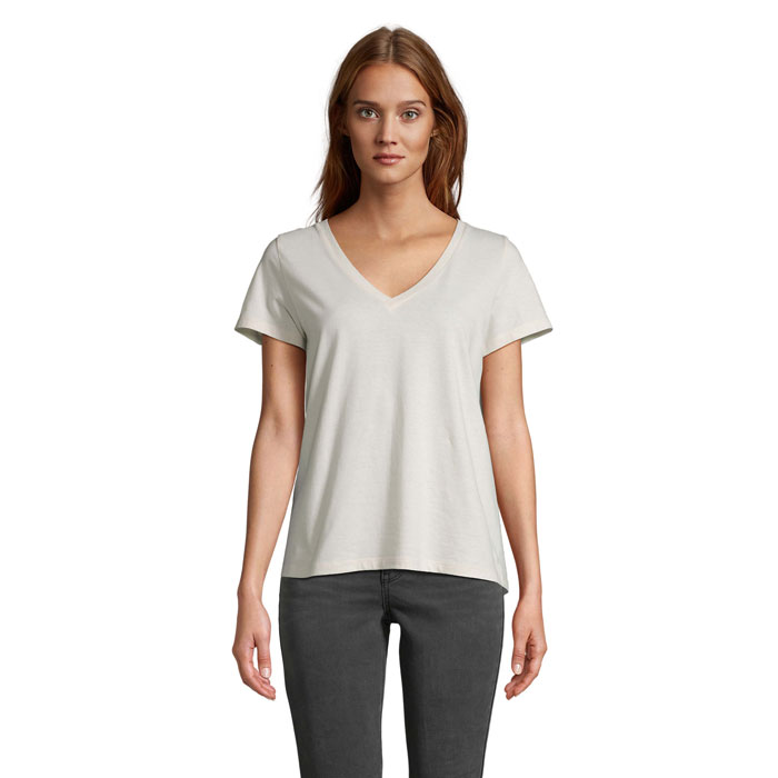 REGENT V WOMEN - REGENT V T-SHIRT WOMEN - voor bedrijven en relatiegeschenken - Gebroken Wit