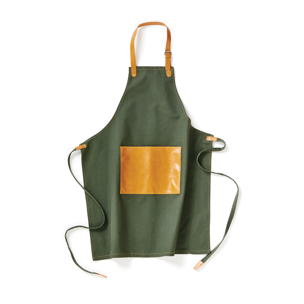 VINGA Asado keukenschort - bedrukt of onbedrukt verkrijgbaar - groen (± PMS Green)