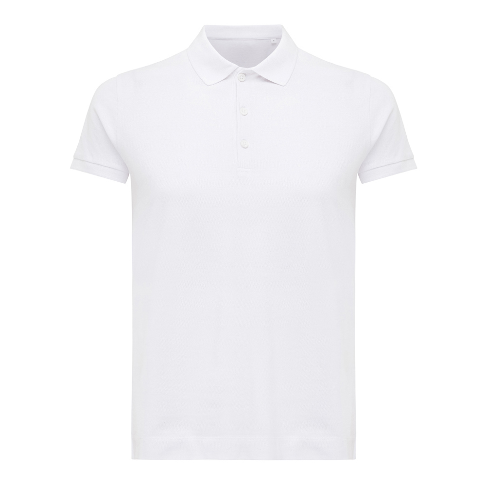 IQONIQ Yosemite dames recycled katoen pique polo - voor bedrijven en relatiegeschenken - recycled white (± PMS 11-0601 TCX)