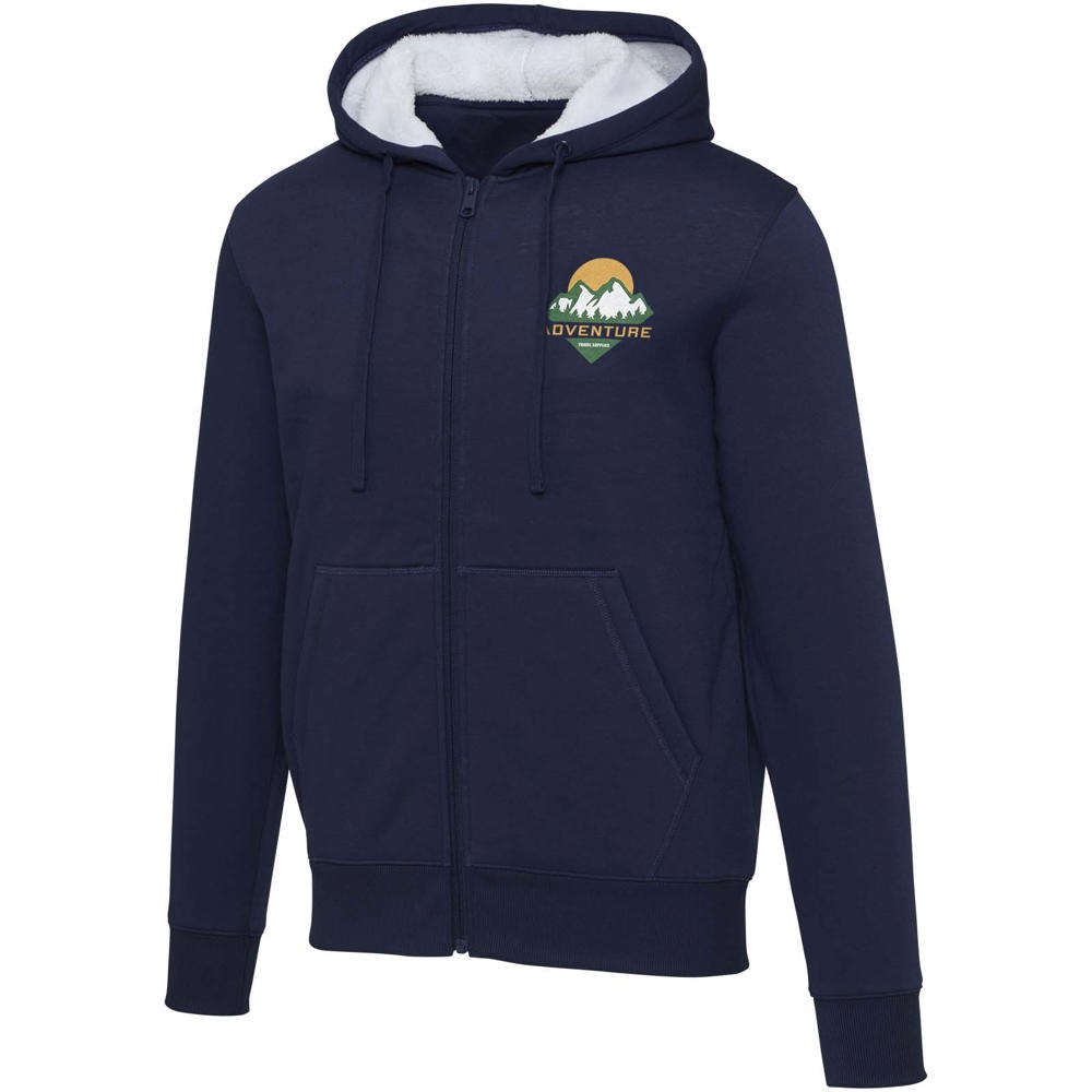 Natron 320 g/m² sherpahoodie met volledige rits