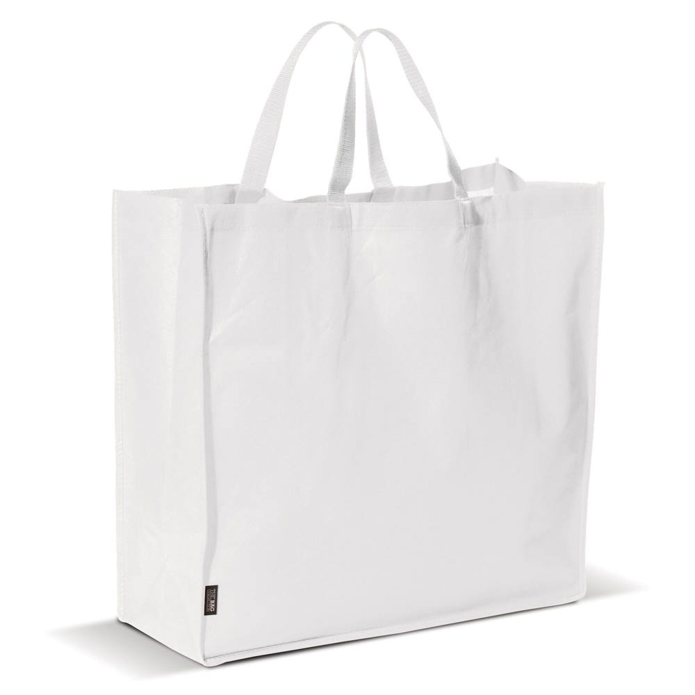 Draagtas non woven 75g/m² - bedrukt of onbedrukt verkrijgbaar - Wit