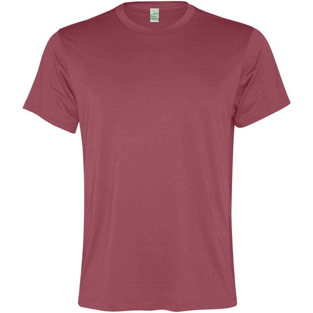 Slam sportshirt met korte mouwen voor heren - bedrukt of onbedrukt verkrijgbaar - Bessenrood