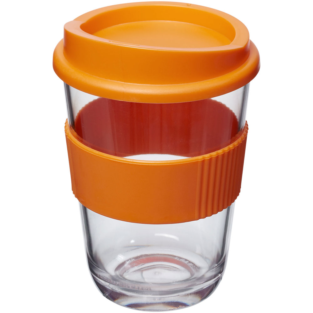 Americano® Cortado 300 ml beker met grip - voor bedrijven en relatiegeschenken - oranje