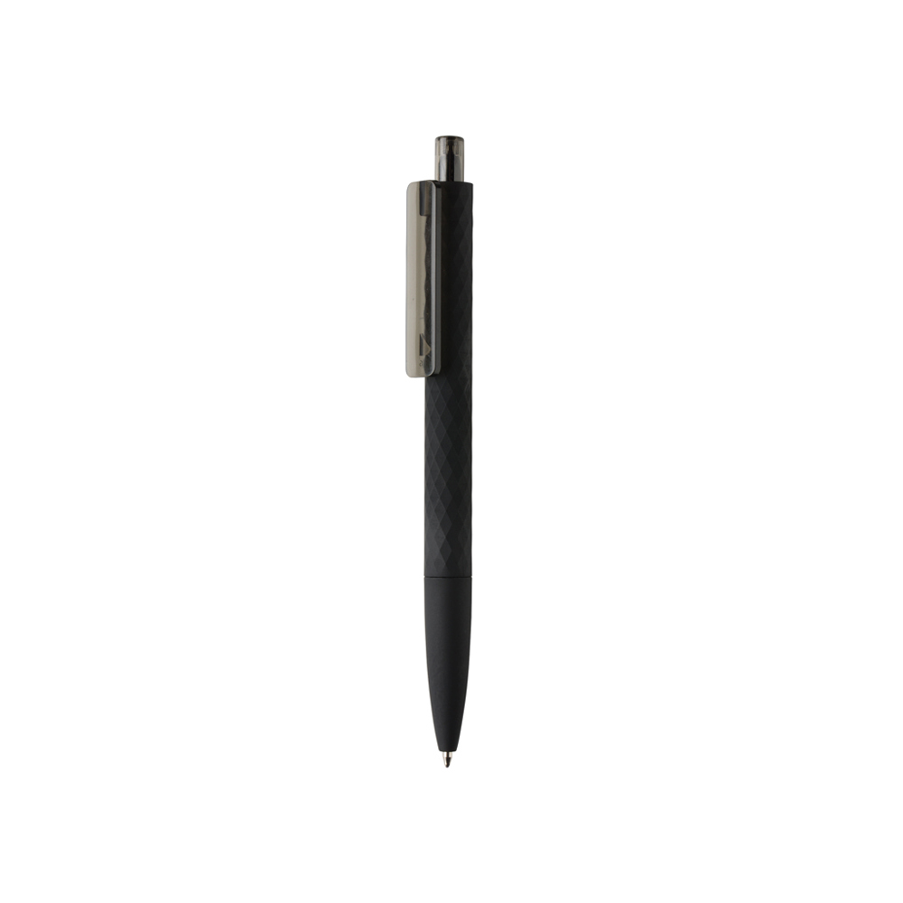 X3 RCS R-ABS smooth touch pen - met logo of onbedrukt bestellen - zwart, zwart (± PMS Black/ ± PMS Black)