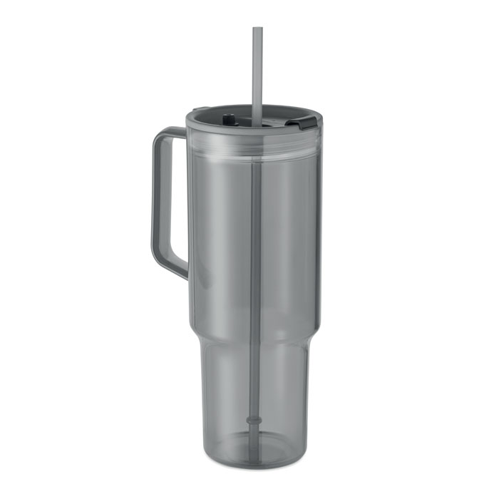 MUGORA - RPET beker 1200ml - bedrukt of onbedrukt verkrijgbaar - Transparant Grijs